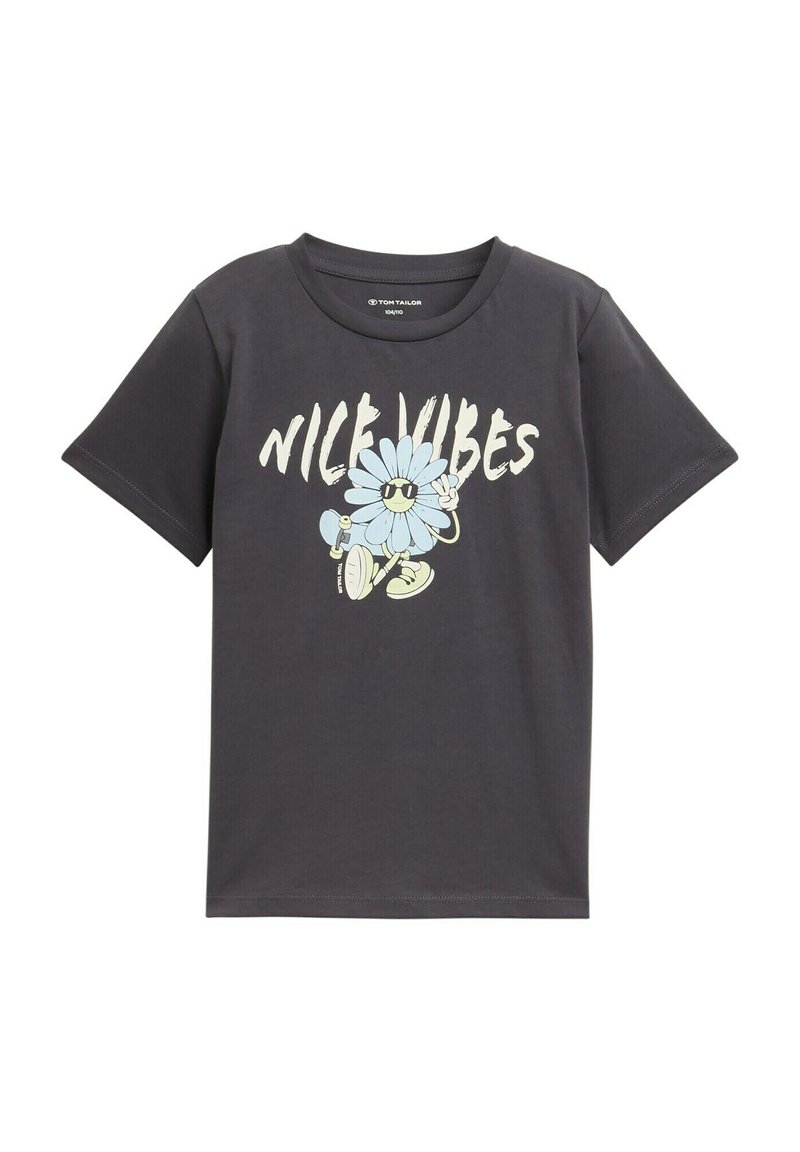 TOM TAILOR Camiseta estampada - coal grey