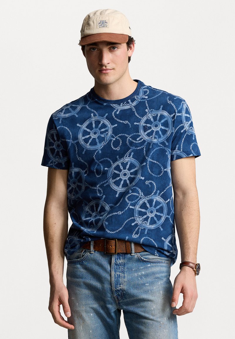 Polo Ralph Lauren - CLASSIC FIT NAUTICAL JERSEY T-SHIRT - Print T-shirt - rope and ship wheel, Enlarge
