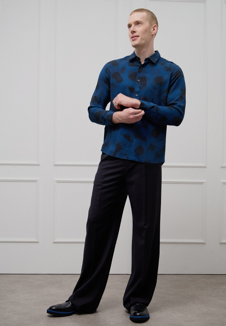 HUGO Overhemd donkerblauw