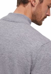FALKE BASIC LAMBSWOOL HALF-ZIP - Maglione - grey-heather