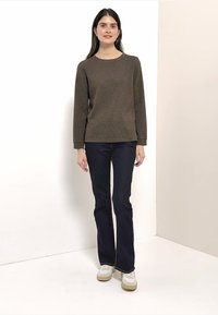 Cecil TWO TONE STRUKTUR - Long sleeved top - beige