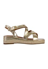 Divine Factory SANDALES COMPENSÉES À BRIDE  - Espadrilles - or