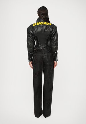 Classificação 11: Dsquared2 - LACED BIKER JACKET - Casaco de couro