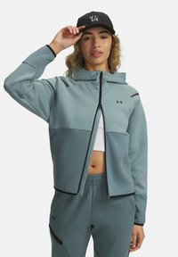 UNSTOPPABLE FLEECE - Športna jopa s kapuco na zadrgo - serpentine