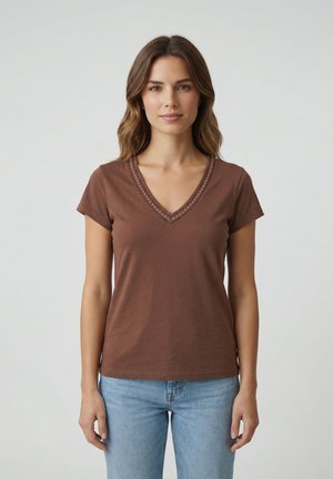 Freeman T. Porter 25124810  - T-shirt con stampa - marron