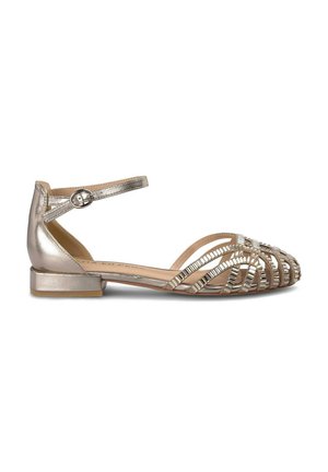Ballerina's met enkelbandjes - bronce