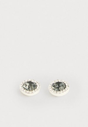INLAY STONE STUD - Σκουλαρίκια - silver-coloured