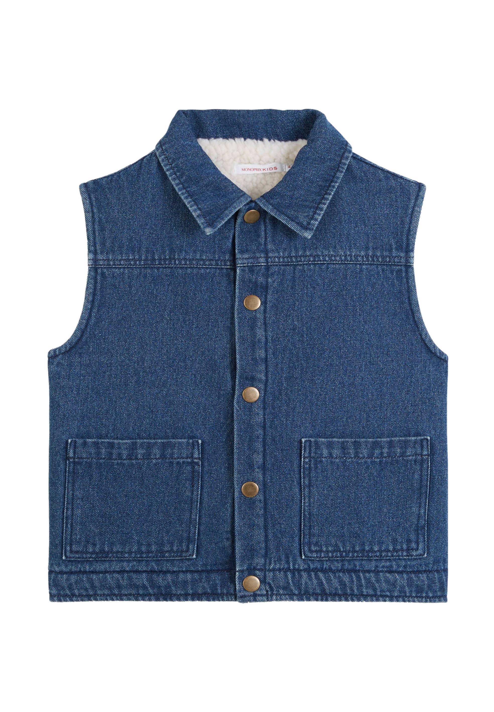 Monoprix Veste sans manches blue denim/bleu