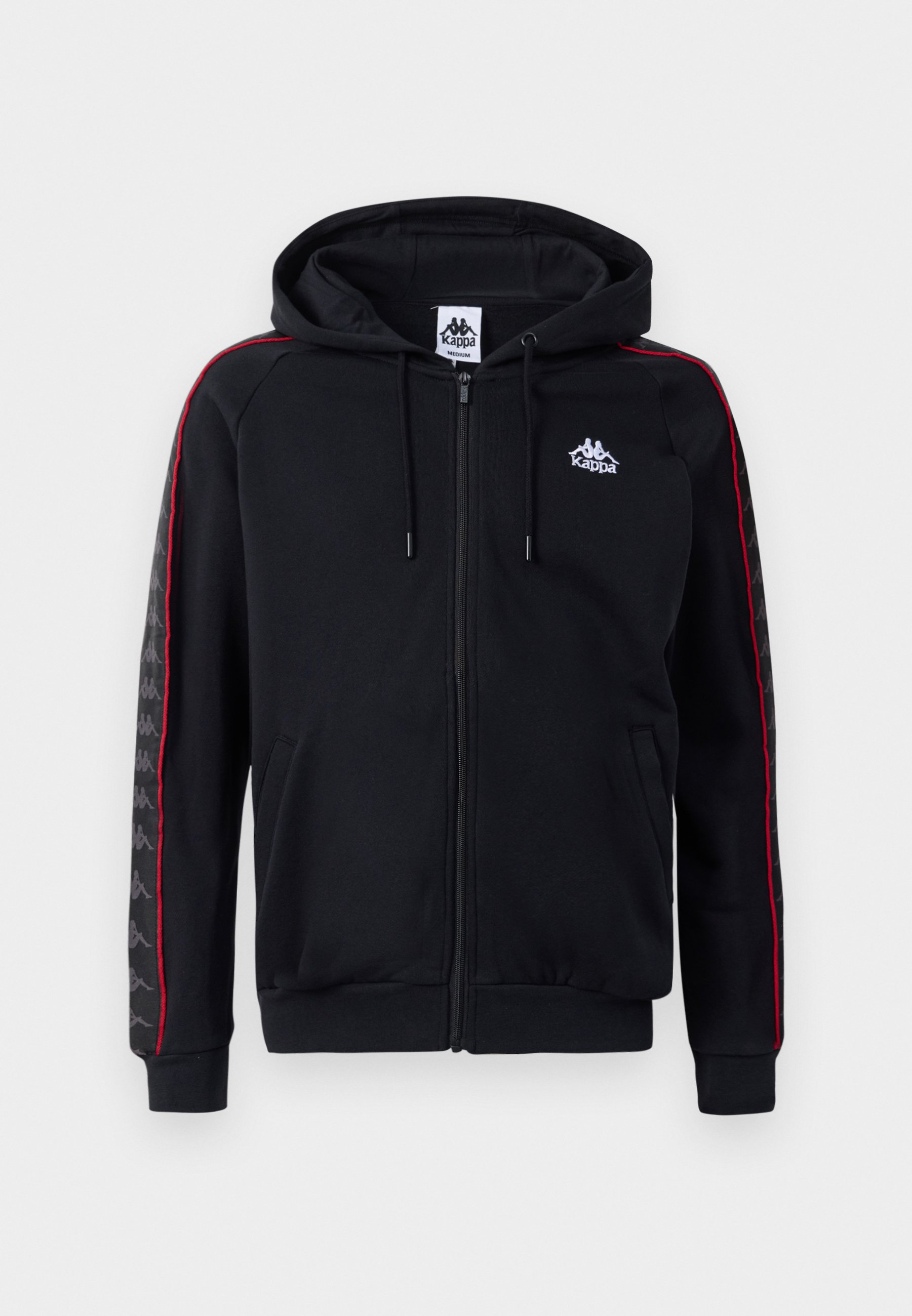Kappa Italia ジップアップニットジャケット 赤黒LL 新品 Kappa Zip-up sweatshirt - black/red racing/white/black - Zalando.ie