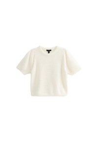 FLUFFY SHORT SLEEVE  - Camiseta básica - off white