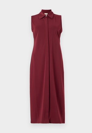 Calvin Klein DRESS - Trikotāžas kleita - deep rouge