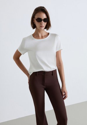 Calliope, CAMICIA TINTA UNITA - Camicetta - bianco lana