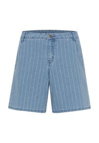 CURENNY - Denim shorts - light blue denim