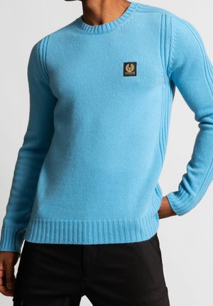 Stickad tröja - blue