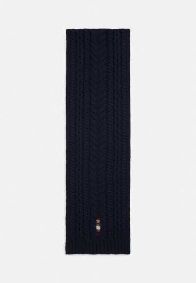 Polo Ralph Lauren POLO BEAR CABLE KNIT WOOL BLEND SCARF - Šal - navy