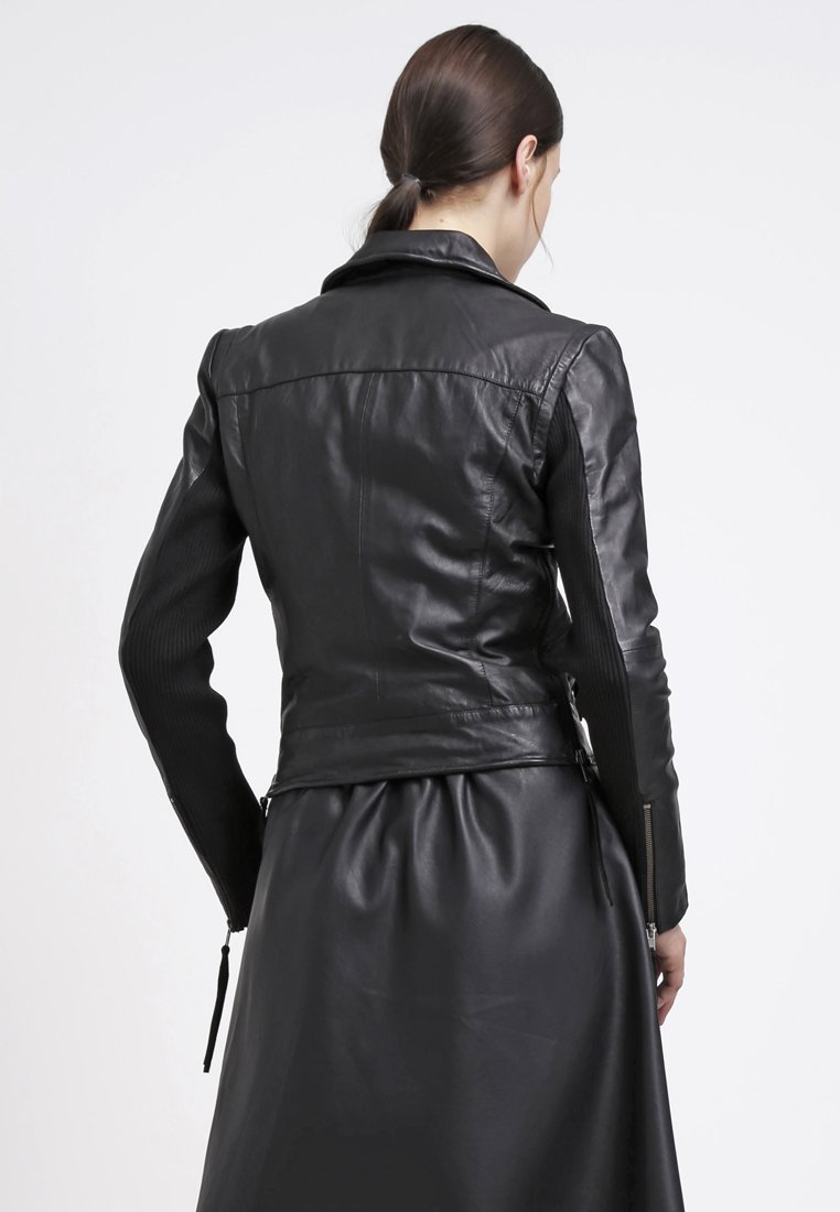 iman leather jacket