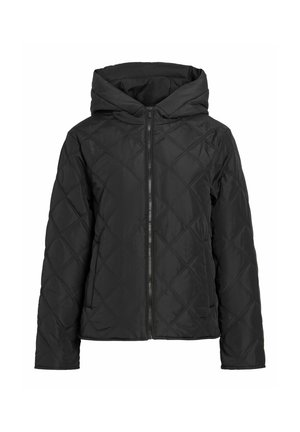 VILA, QUILTED JACKET VITATE HOODED - Veste d'hiver - black