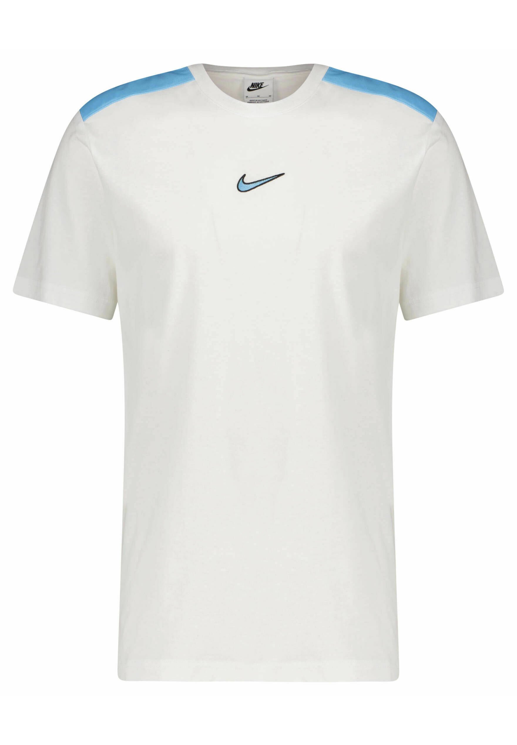 Nike Sportswear TRAININGS GRAPHIC - Triko s potiskem - weiss blau
