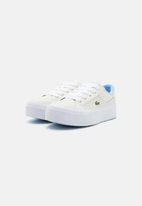 Lacoste ZIANE PLATFORM 224 - Αθλητικά παπούτσια - white/light blue