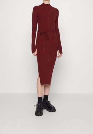 Abito in maglia - dark red
