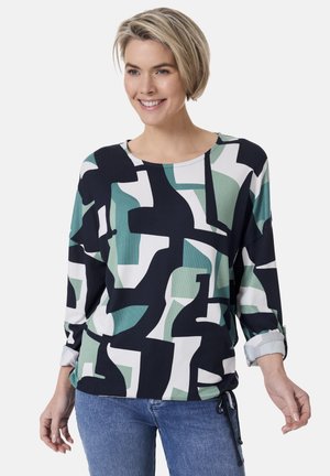 Stooker Women CARLY - Langarmshirt - green abstract aop