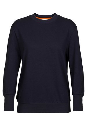 icebreaker MERINO CENTRAL - Sweatshirt - DARK BLUE