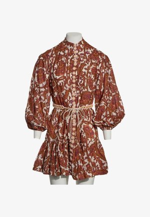 Zimmermann, MINI DRESS MULTICOLOUR - Robe chemise - light brown