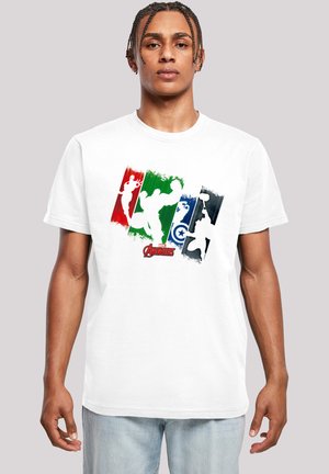 MARVEL AVENGERS TEAM PUNCH OUT - Print T-shirt - white