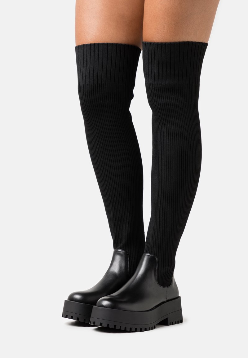 Madden Girl SCOOPP Overtheknee boots black paris/black Zalando.ie