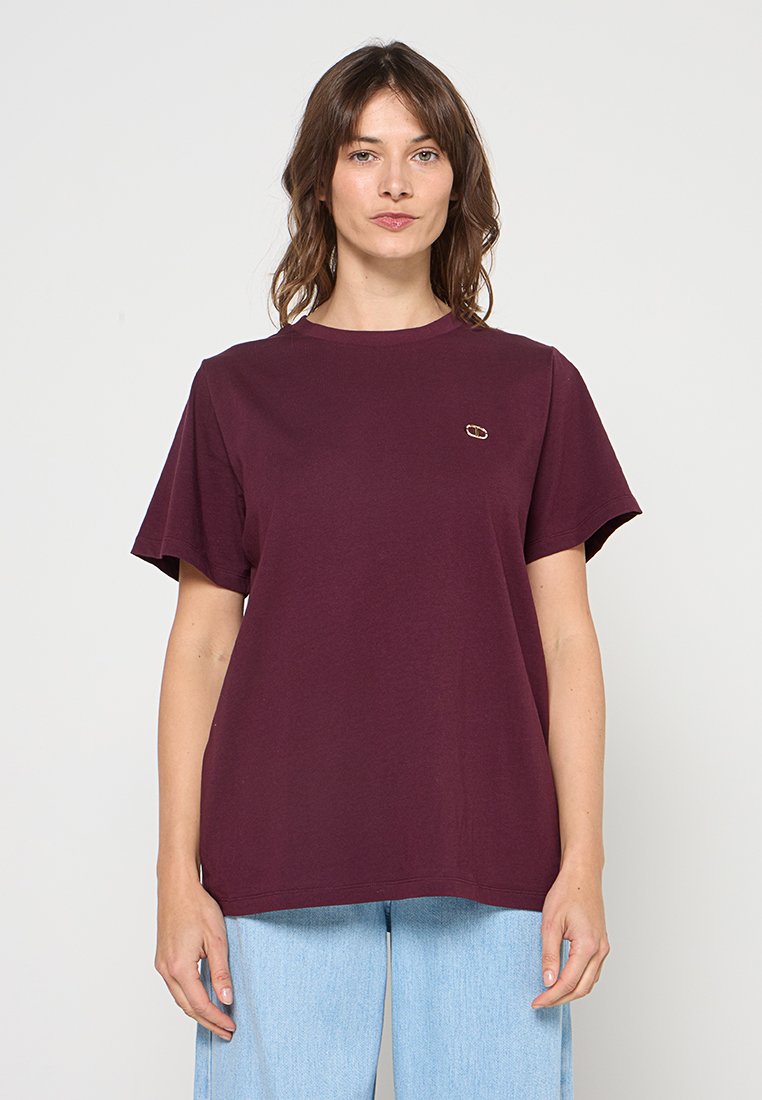 TWINSET T-shirt basic bordeauxrood
