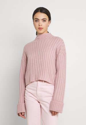 CROPPED TURTLE NECK - Jumper - lilac