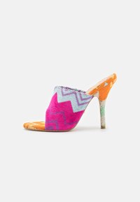 Ciabattine con tacco - multi-coloured