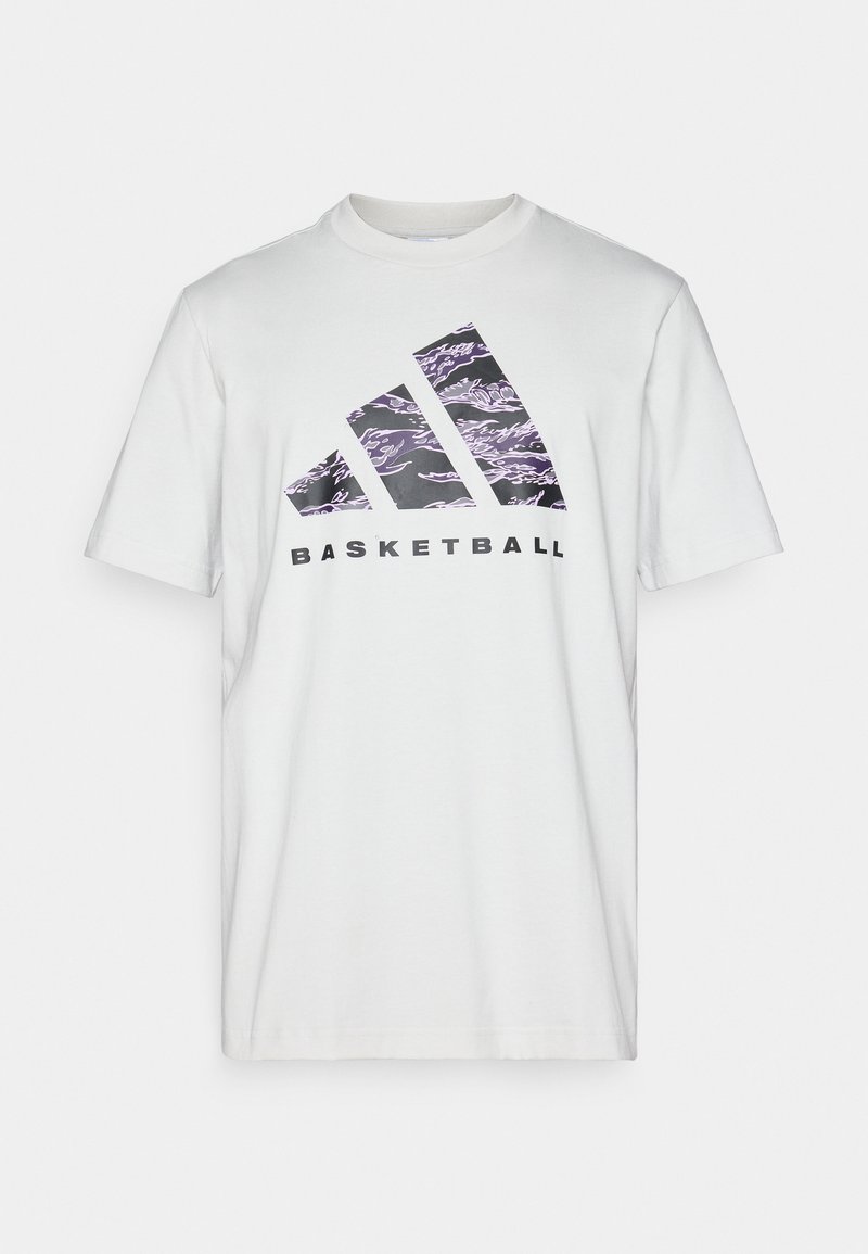 adidas performance T-shirt print grijs