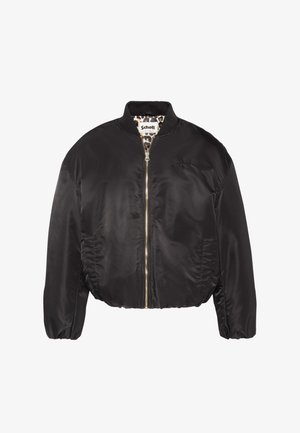 Schott, BLOUSON BOMBER COURT, COUPE OVERSIZE - Blouson Bomber - noir