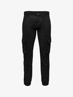Only & Sons ONSCAM STAGE CUFF - Kareiviško stiliaus kelnės - black