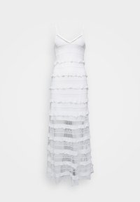 ROBE BRETELLE VOLANTS - Rochie maxi - blanc