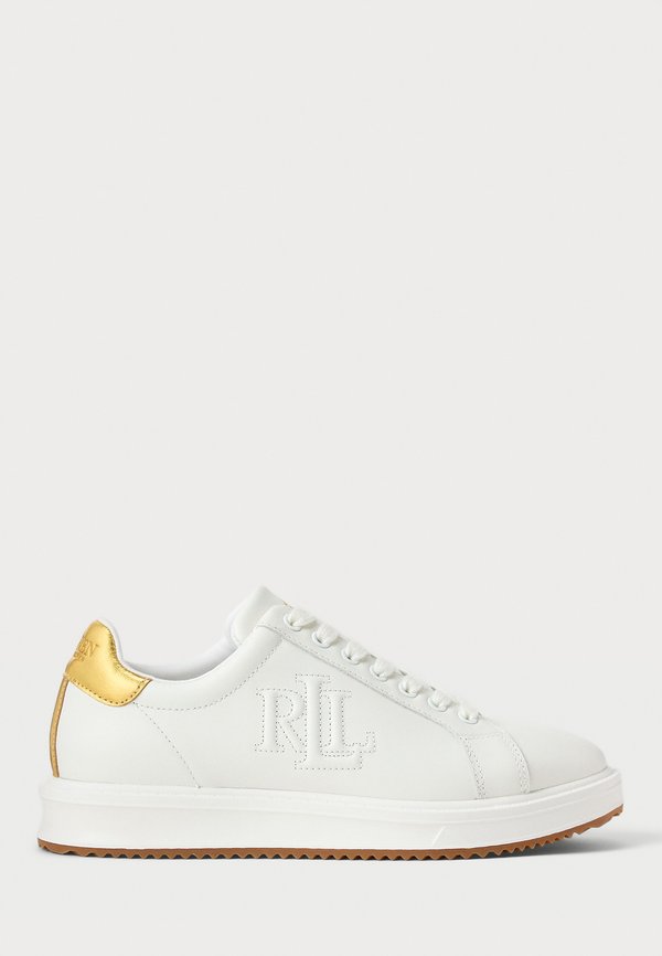 AINSLEY METALLIC-TRIM LEATHER SNEAKER - Trainers