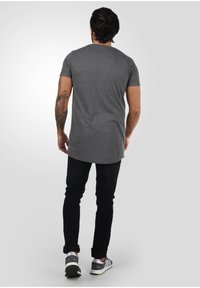Solid SDLONGO - T-shirts - grey melange
