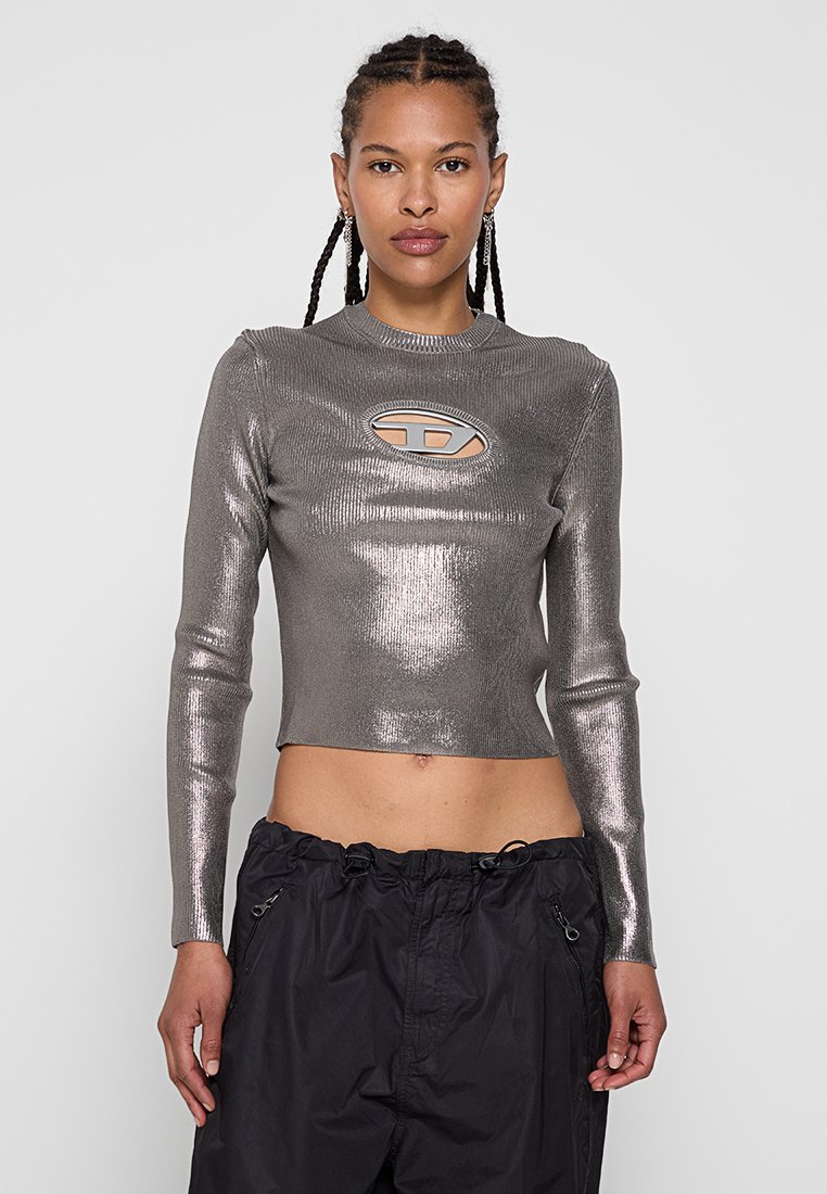 Diesel Longsleeve zilverkleurig Diesel Longsleeve zilverkleurig