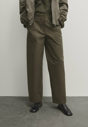 Trousers - khaki