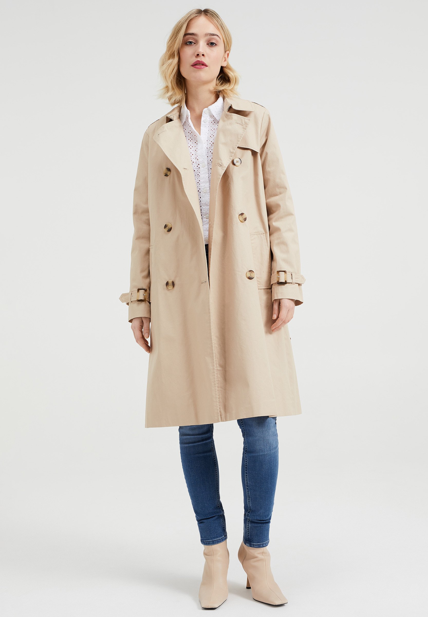 WE Fashion DAMES - Trenchcoat - beige - Zalando.nl