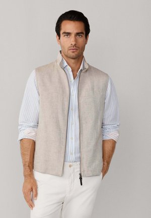 TEXTURED  - Veste sans manches - stone beige