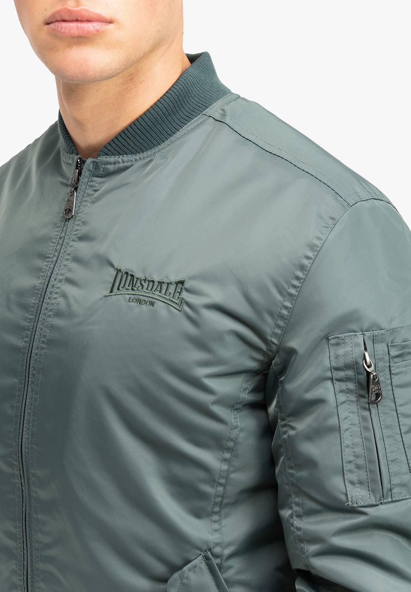 Lonsdale SCHMALE PASSFORM POOLSTOCK - Kurtka Bomber/oliwkowy