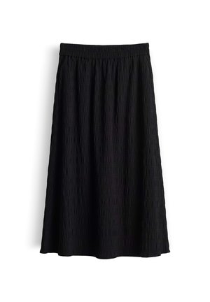 OPUS, FLARED FIT SMOCKED LOOK - A-Linien-Rock - black