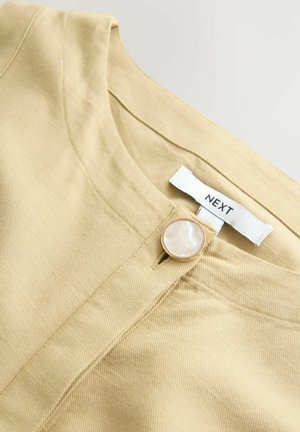 Next REGULAR FIT SLEEVELESS BUTTON DOWN WAISTED  - Vestito lungo - stone