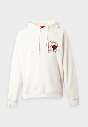 HUGO, DEWERHOOD - Суитшърт с качулка - natural