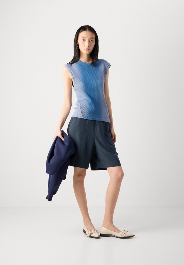 CASUAL STYLE ELASTIC WAISTBAND TOPSTITCHING - Shorts2