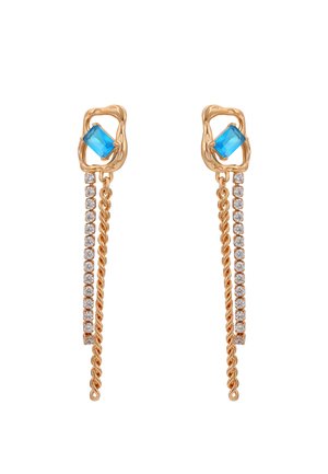 Fülbevalók - rose gold turquoise