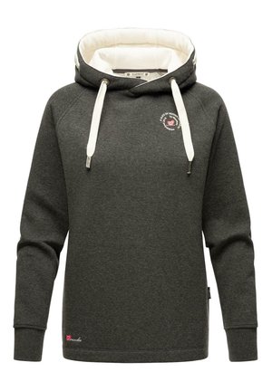 Kapuzenpullover - mottled dark grey