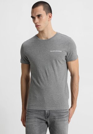 SMALL INSTIT LOGO CHEST TEE - T-shirt - bas - grey